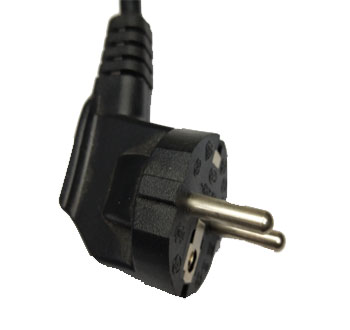 HSC-402 Europe VDE Approved 3 Pin Right Angle Plug 