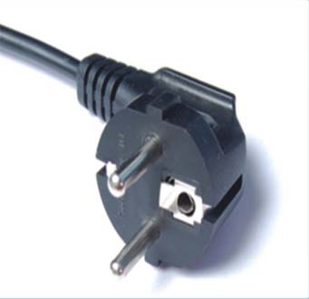 HSC-802 Korea KC Approved 3 Pin Right Angle Plug